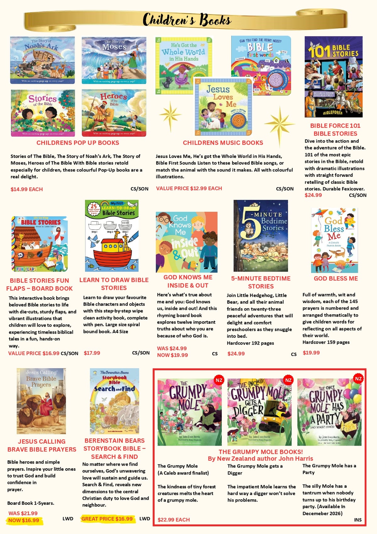 Church Stores catalogue page
