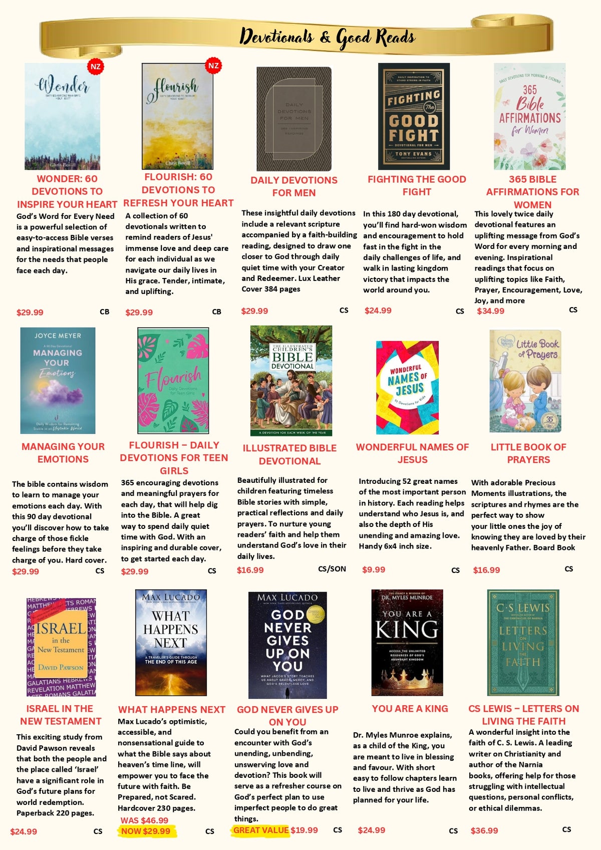 Church Stores catalogue page