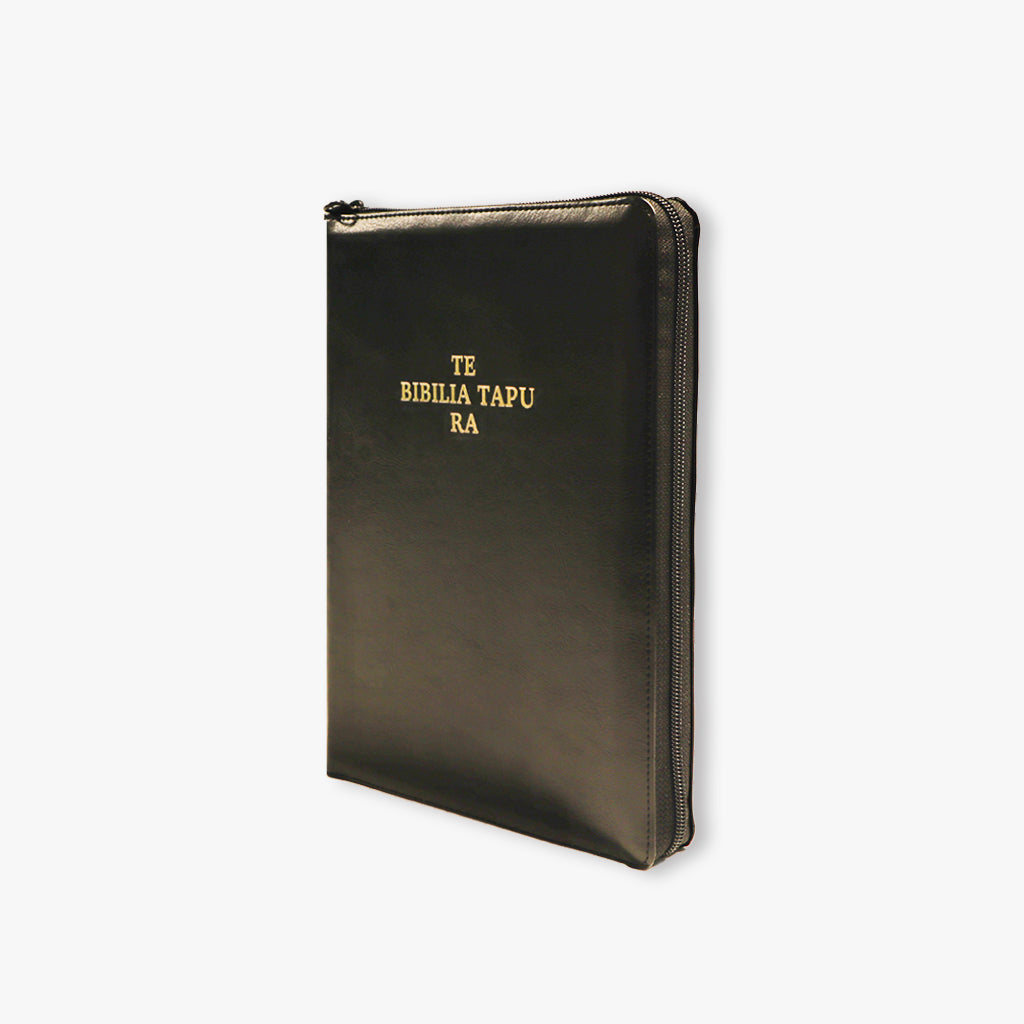 Cook Island Maori Bible Reformatted Black Imitation Leather Zipped (2025)