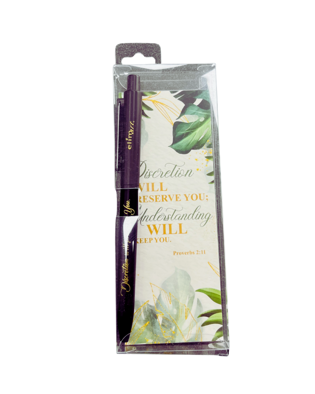 Gel Pen with Bookmark Black - Discretion