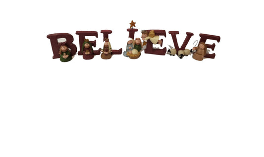 Nativity Word Letters (Believe) B.E.L.I.E.V.E