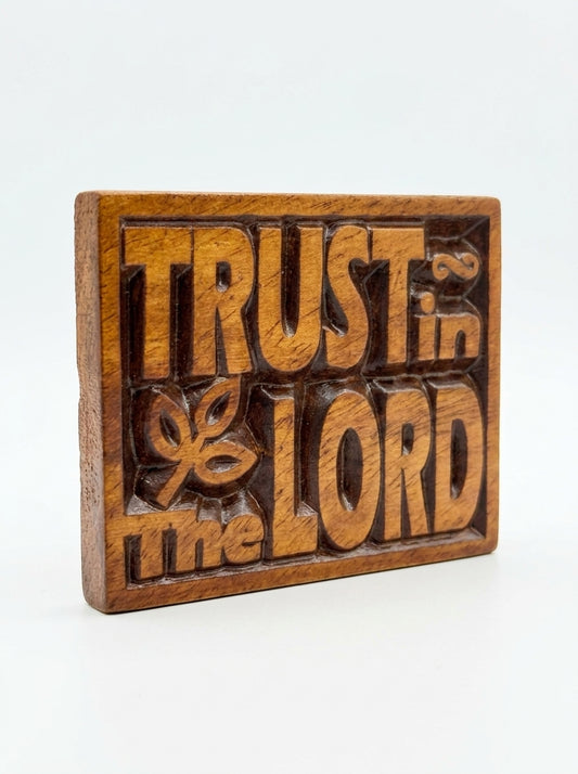 Magnet Wood Mahogany - Trust (Square)