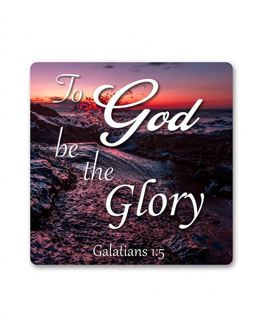 Magnet Wooden Fridge - To God Be The Glory