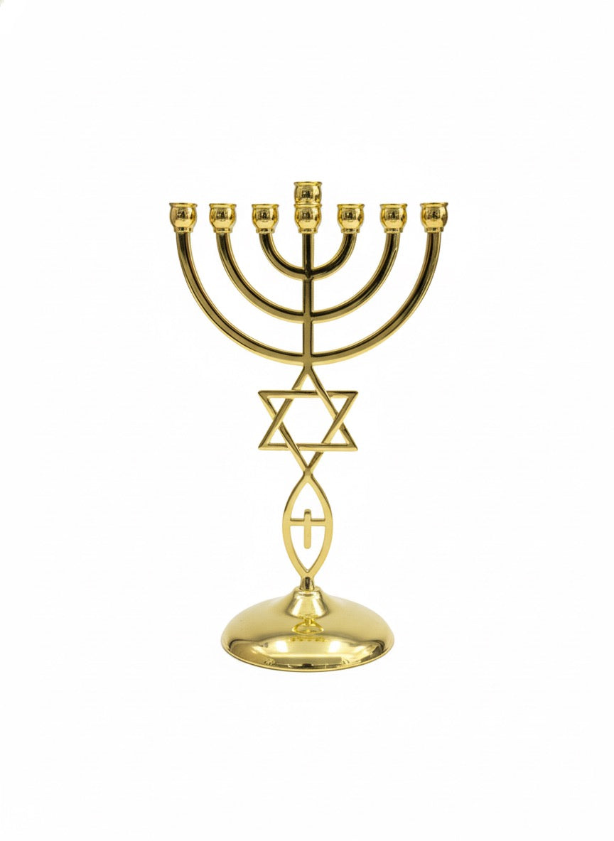 Menorah Seven Lamp Stand 20x13 cm