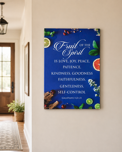 Picture Wood - Fruit Of The Spirit (A4) - Blue