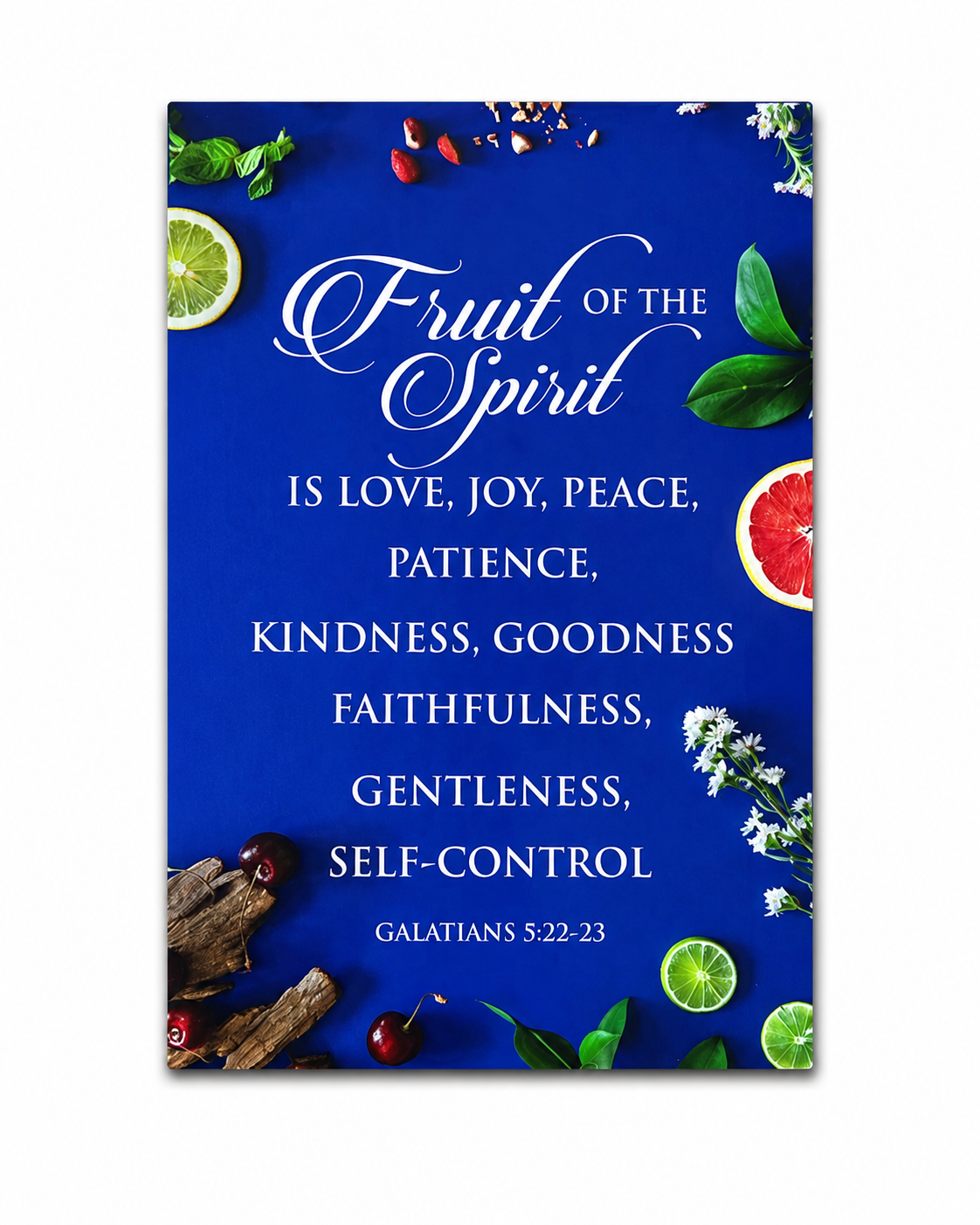 Picture Wood - Fruit Of The Spirit (A4) - Blue