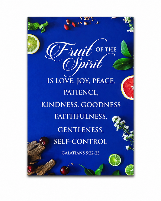 Picture Wood - Fruit Of The Spirit (A4) - Blue