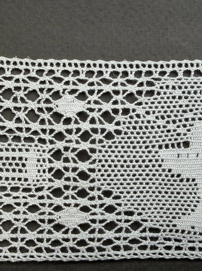 White Cotton Lace Trim 60mm wide