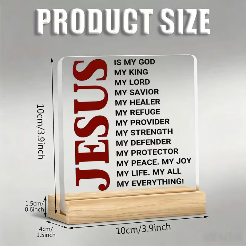 Acrylic Plaque - Jesus FS