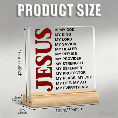 Acrylic Plaque - Jesus FS