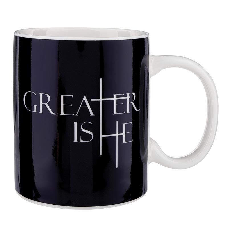 Mug Greater Is He Black