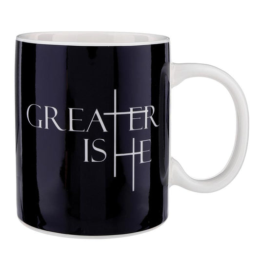 Mug Greater Is He Black