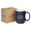 Mug Be Strong and Courageous Joshua 1:9 Navy
