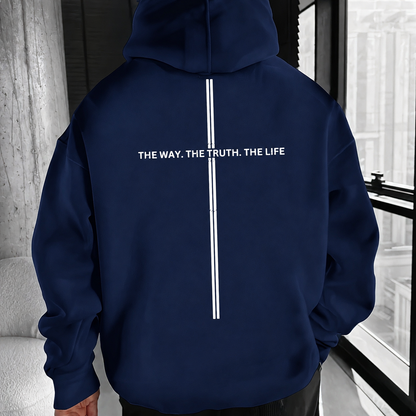 The Way, The Truth, The Life Hoodie – Navy