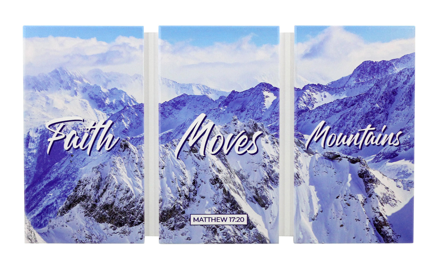 Plaque Wood - Mountains (3 In 1) Small