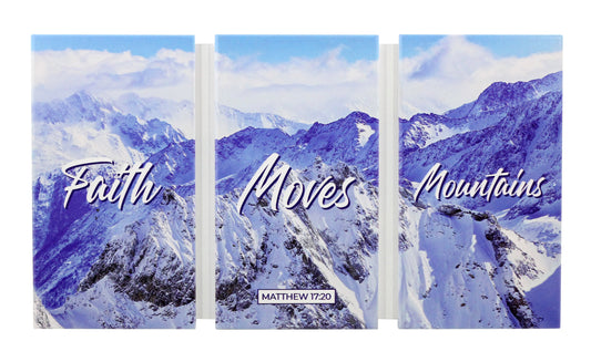 Plaque Wood - Mountains (3 In 1) Small