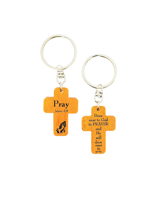Key Ring Mahogany -Pray