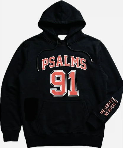 Psalms 91-Black Hoodie