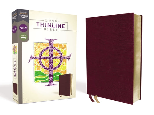 NRSV Bible Thinline Burgundy Bond/Lth