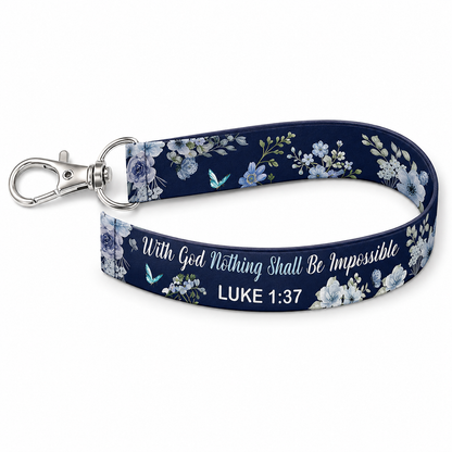 Wristlet Keychain – Luke 1:37