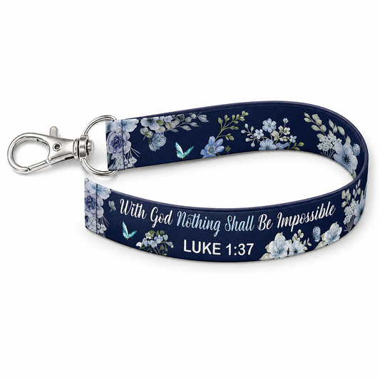 Wristlet Keychain – Luke 1:37