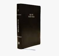 Tokelauan Bible Imitation Leather Black Zip