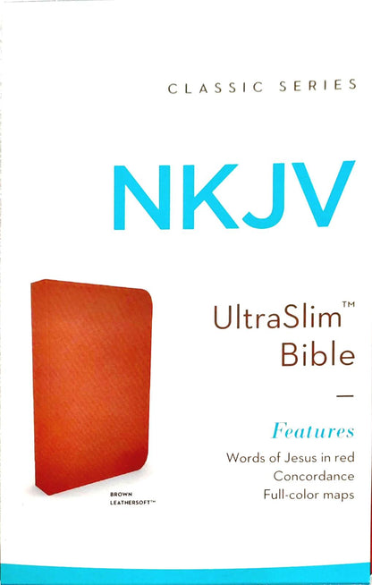 NKJV  Bible Ultraslim Brown Lth/Soft