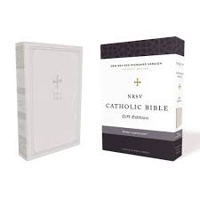 NRSV Bible Catholic Gift Ed White Lth/soft (Boxed)