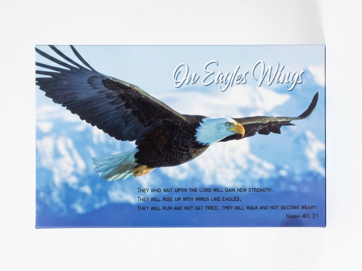 Picture Wood On Eagles Wings - 45x25cm
