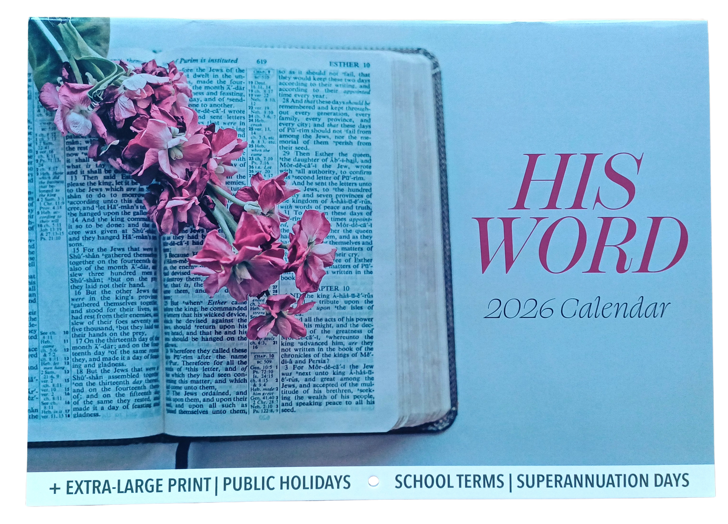 2026 His Word Calendar - Large Print - A4