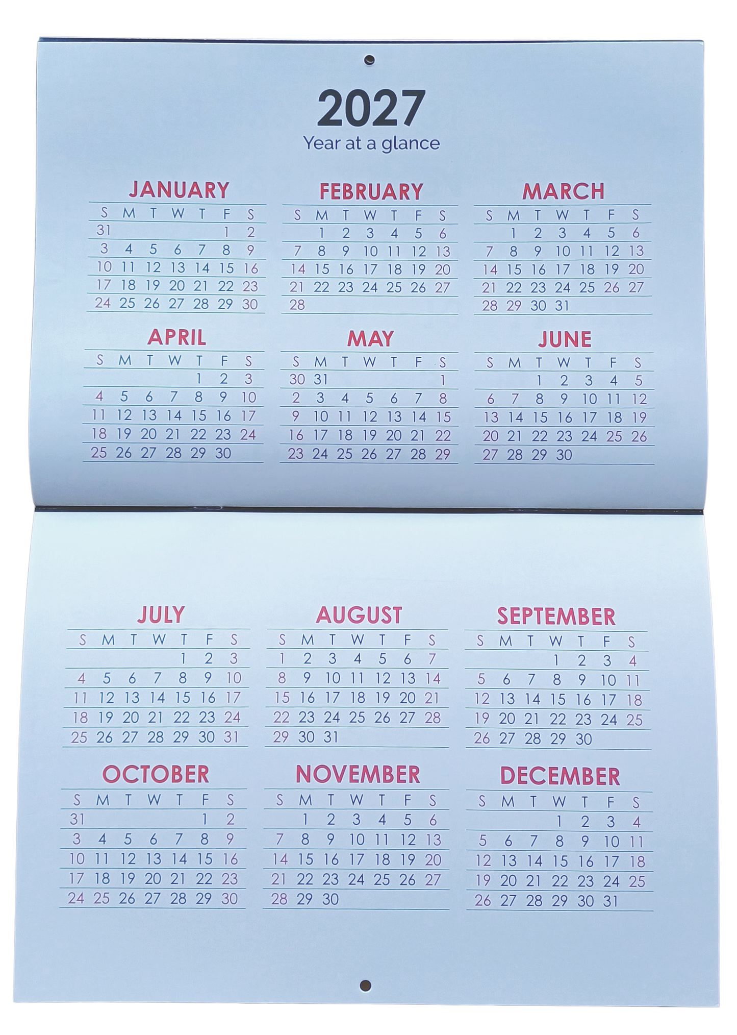 2026 His Word Calendar - Large Print - A4