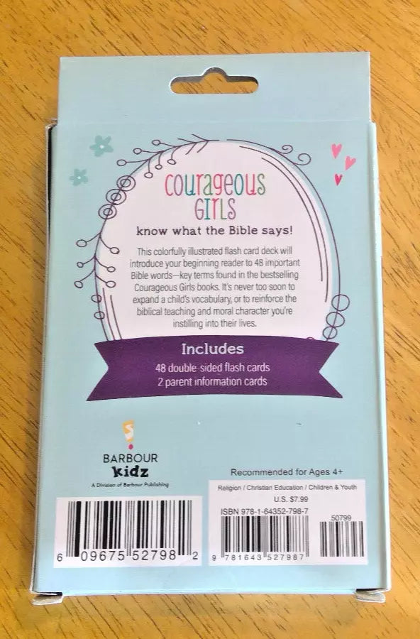 Bible Words Flash Card Pack - Courageous Girls
