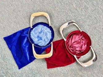 Offering bags velvet - with metal handles