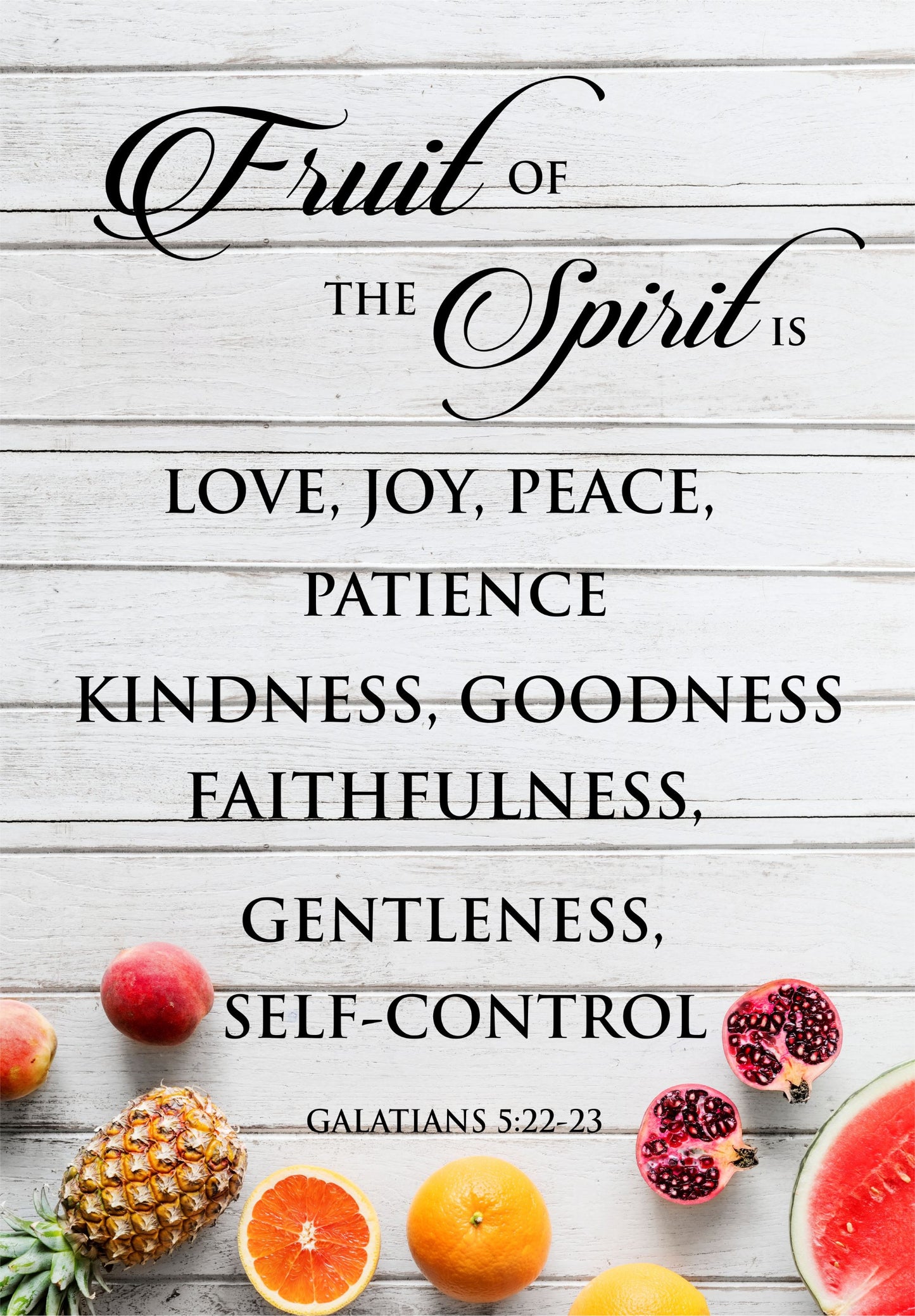Picture Wood - Fruit Of The Spirit (A4)